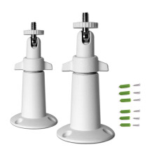 Security Camera Wall Mount 2 Pack White 360 Rotation 90 Tilt Indoor Outdoor Bracket for Arlo WYZE Amcrest