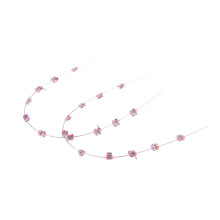 Pink Temporary Tooth Decoration Metal Fake Braces with Hook, Colors, Smooth Edges