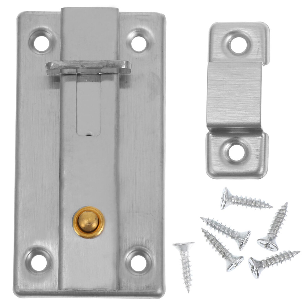Door Bolt Lock Stainless Steel Sliding Door Latch For Bathroom Bedroom Privacy And Security 9092120755558