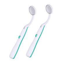 LED Dental Mirror Set with Clear Visibility and Comfort Grip Handle for Professional Oral Inspection