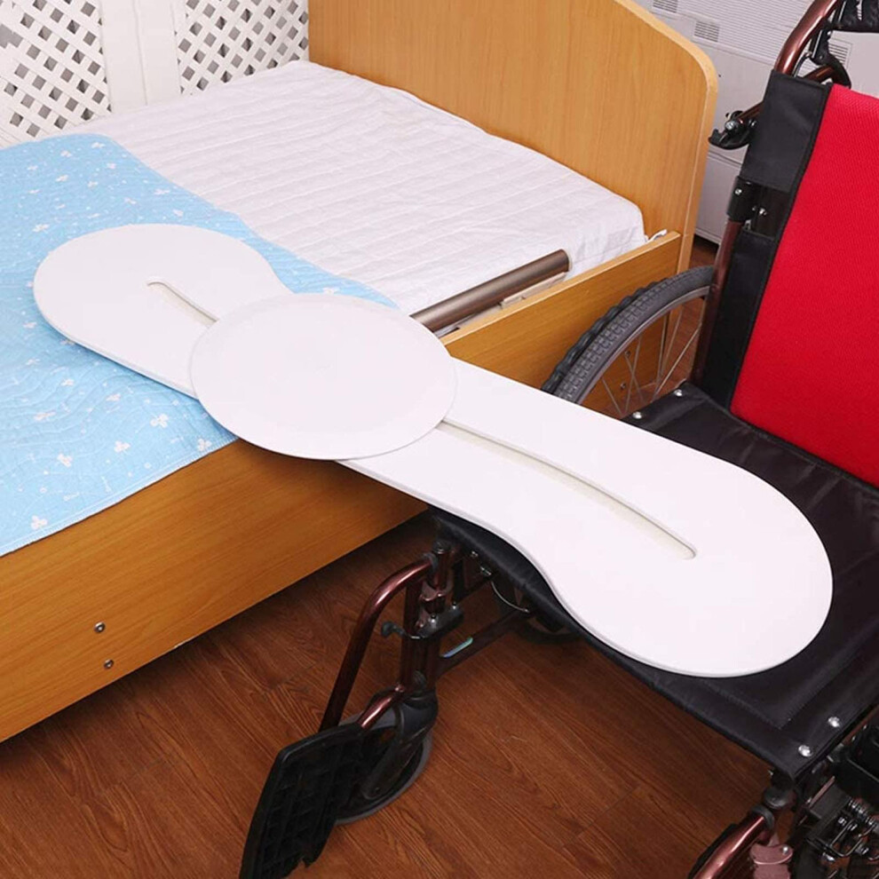 White Transfer Board For Wheelchair Bed And Car, Safe Stable Transfers, Reduces Caregiver Strain,