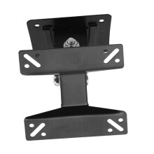 Adjustable 27 Inch TV Wall Mount with 360 Rotation HeavyDuty Steel VESA 75 100 LCD Bracket