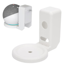 Smart Speaker Wall Mount for Echo Dot 4th 5th Gen, No Drill Holder Stand, White Finish