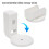Smart Speaker Wall Mount for Echo Dot 4th 5th Gen, No Drill Holder Stand, White Finish 5
