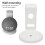 Smart Speaker Wall Mount for Echo Dot 4th 5th Gen, No Drill Holder Stand, White Finish 2