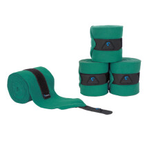(11cm x 3m, Green) Shires Fleece Horse Bandages (Pack of 4)