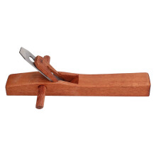 Wood Hand Planer with Steel Blade, Ergonomic Handle, Small Wooden Block for Carpentry Trimming