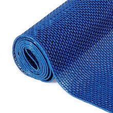 Blue PVC Non Slip Drainage Mat 1.1x7m Anti Slip Wet Area Floor Mat for Swimming Pool and Entrance