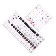Set di 2 sticker per tastiera in PVC opaco, compatibili con modelli da 84 a 108 tasti, modello JP626