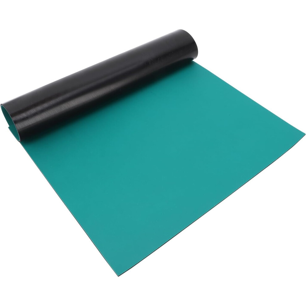 Esd Workbench Mat, Heat And Chemical Resistant Anti Static Rubber Pad For Electronics 100X120cm Green 9174973843535