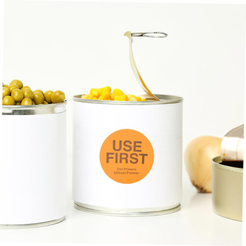 Adhesive Labels 4 Rolls for Inventory Control with Trusted Adhesion and Versatile Storage Use 2