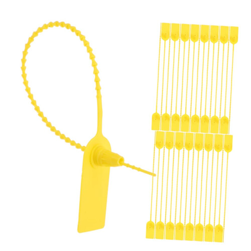 Security Zip Tie Tags 50pcs Waterproof Numbered Plastic  Tags for Logistics and Inventory Tracking