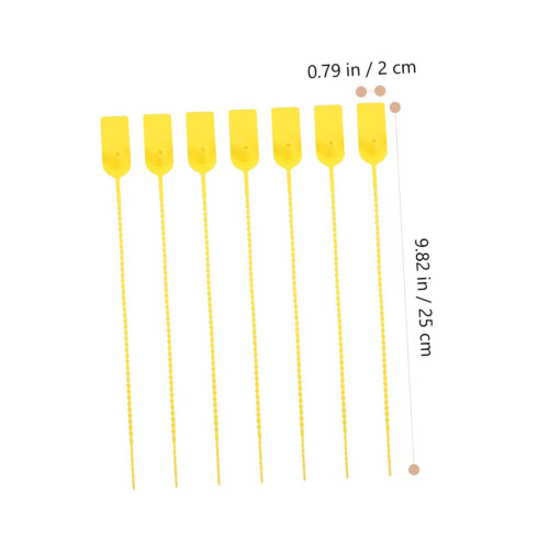 Security Zip Tie Tags 50pcs Waterproof Numbered Plastic  Tags for Logistics and Inventory Tracking 1