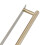 Single Towel Bar 40cm Gold Stainless 1