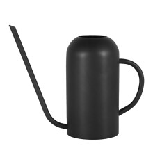 Black Matte Stainless Steel Long Spout Watering Can for Indoor Plants, 50.7oz Rust Resistant