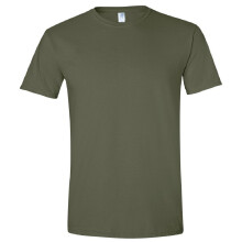 (XS, Military Green) Gildan Mens Short Sleeve Soft-Style T-Shirt