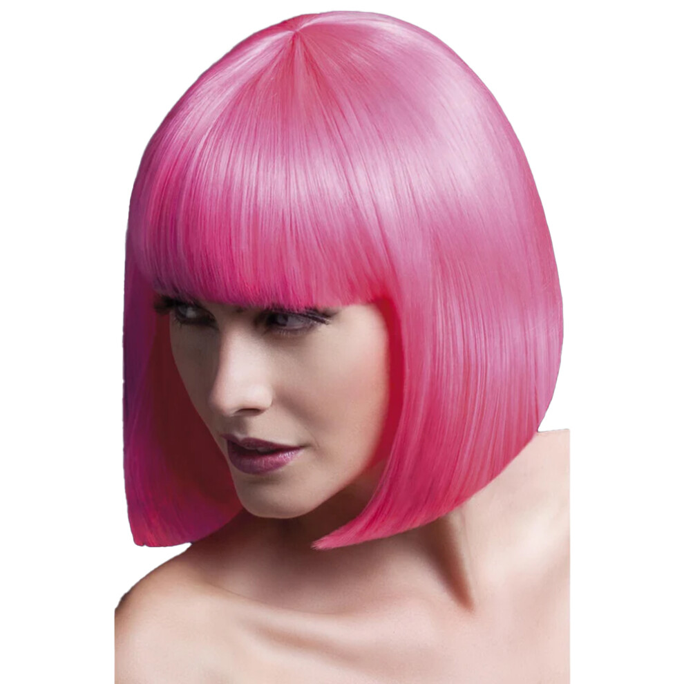 Fever Unisex Pink (One Size, Neon ) Womens/Ladies Elise Wig