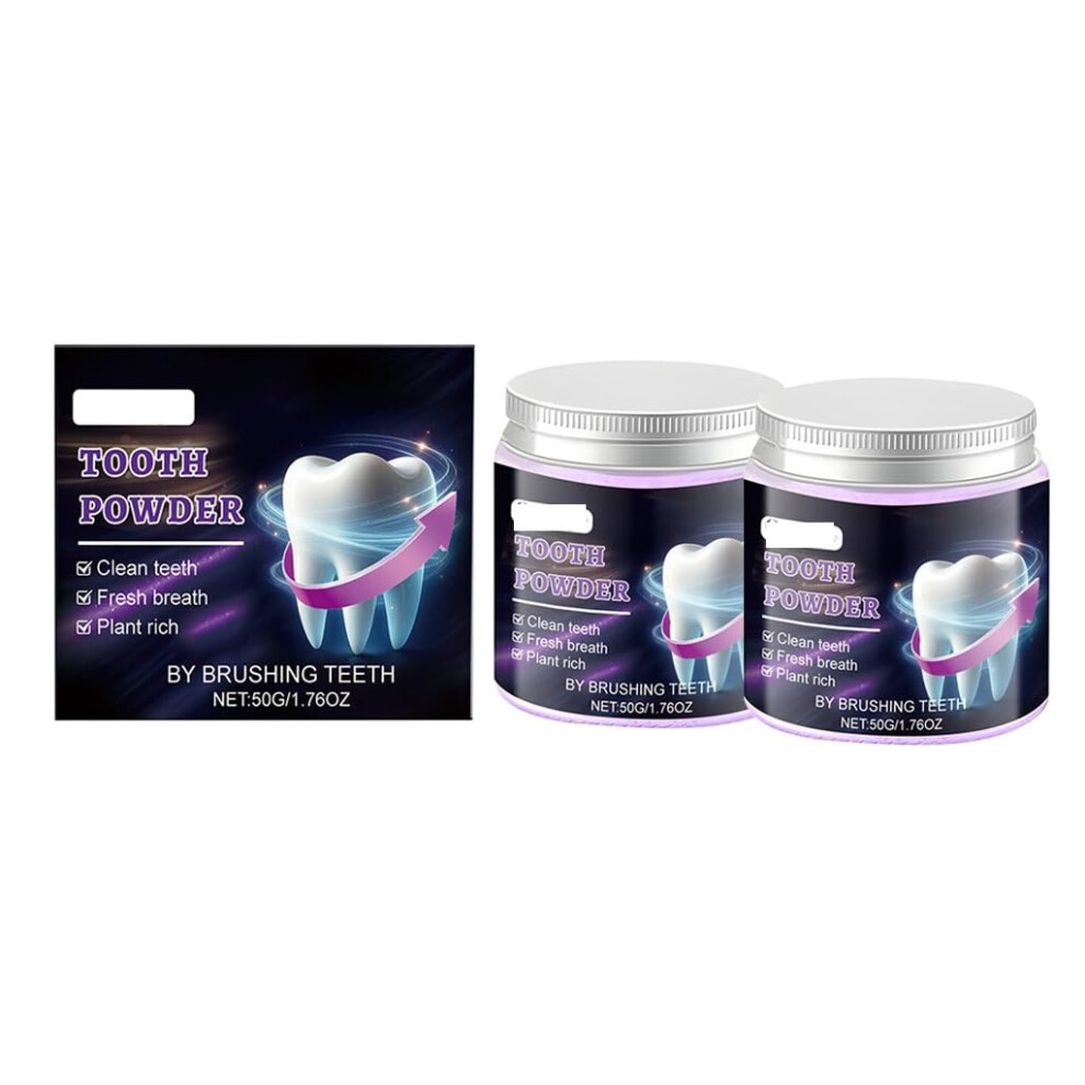 Purple Tooth Powder Teeth Whitening Powder 4pcs â Removes Surface Stains, Fresh Breath, Daily Oral Care