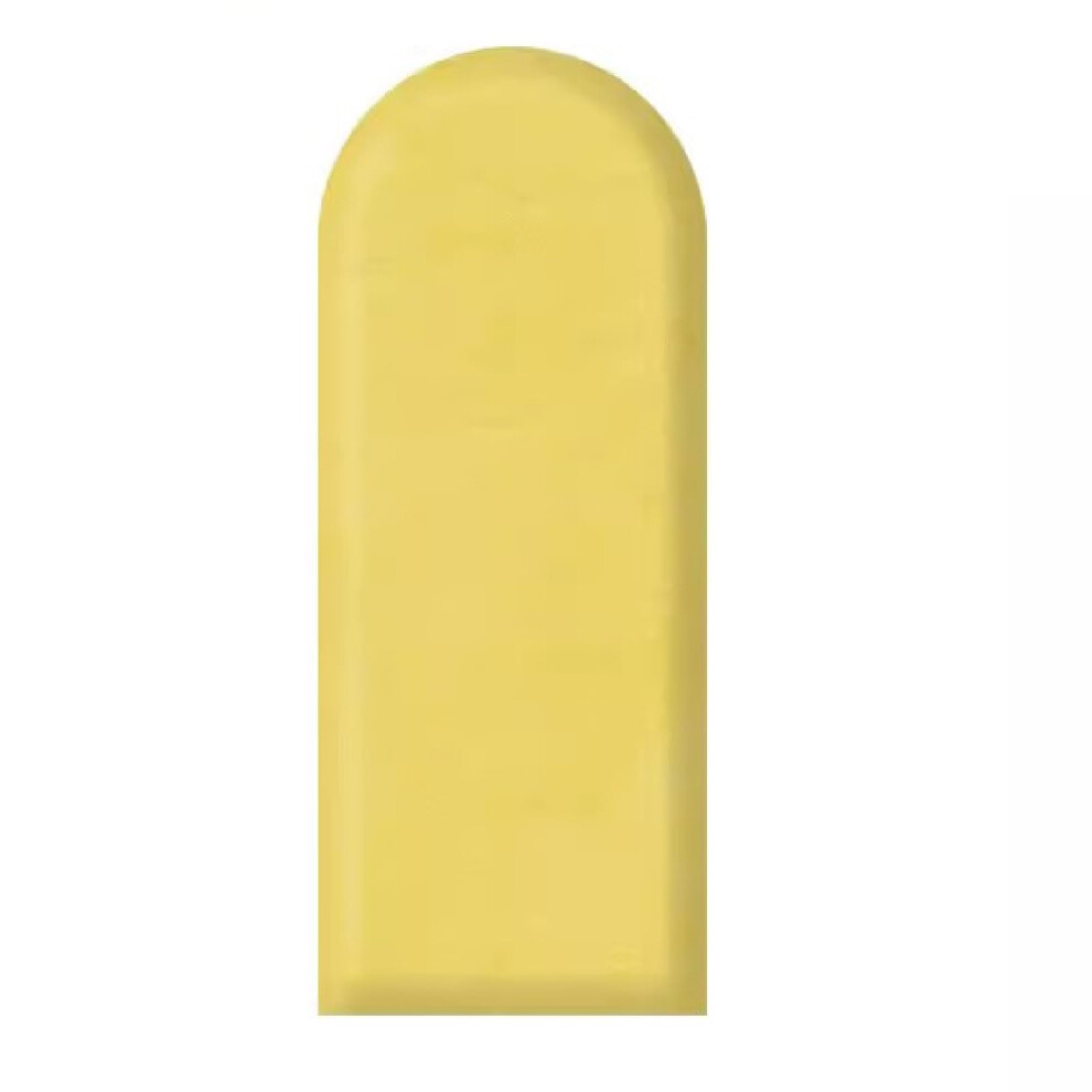 Padded Wall Panels with ImpactReducing Cushioning, Waterproof DIY Peel and Stick for Kids Playroom, Yellow 25x60cm