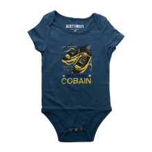 (24 Months, Navy Blue) Kurt Cobain Baby Lace Babygrow