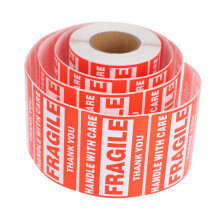 Fragile Stickers Roll with Handle with Care Labels for , Bright Graphics and Strong Adhesion