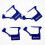 Security Seal Tags Tamper Evident Luggage Locks Numbered Plastic Padlock Tags Blue 1000 Pack 5