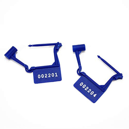Security Seal Tags Tamper Evident Luggage Locks Numbered Plastic Padlock Tags Blue 1000 Pack 1