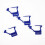 Security Seal Tags Tamper Evident Luggage Locks Numbered Plastic Padlock Tags Blue 1000 Pack 4