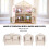 1:12 Scale Handcrafted Miniature Dollhouse Sofa with Pillows 7