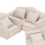 1:12 Scale Handcrafted Miniature Dollhouse Sofa with Pillows 10