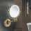 Wall Mounted Makeup Mirror with Light, Extendable Arm, Touch Switch Bathroom Vanity Mirror 2