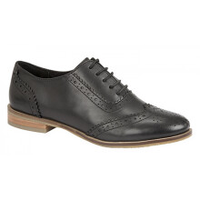 (7 UK, Black) Cipriata Womens/Ladies Brogue Oxford Lace Up Leather Shoes