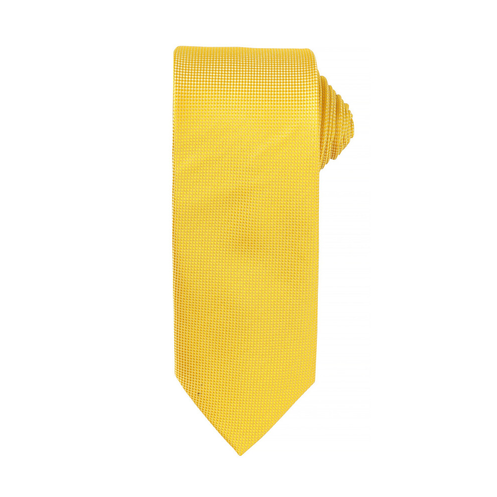 Premier Men's Micro Waffle Formal Work Tie - Sunflower - Sunflower - One Size - Image 3