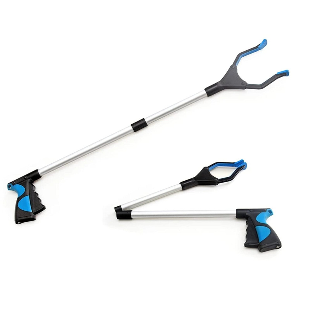 Litter Picker 81cm Foldable Aluminum Grabber Tool for Trash Pickup with Rotating Head