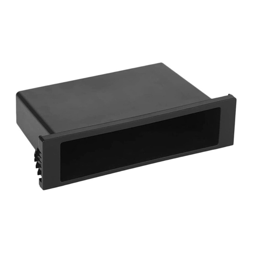 Single Din Car Storage Pocket With Extra Dashboard Space Cubby Organizer For Stereo Radio Black 9092120762501