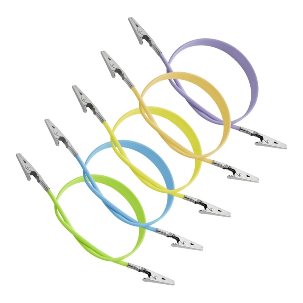 Dental Bib Clips 30Pcs Adjustable Neck Fit Bright Color Silicone With Secure Metal Clamps 9169991910338