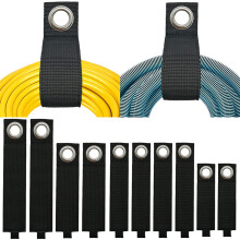 Extension Cord Organizer Heavy Duty Storage Straps 10 Pack MultiSize WeatherResistant Nylon