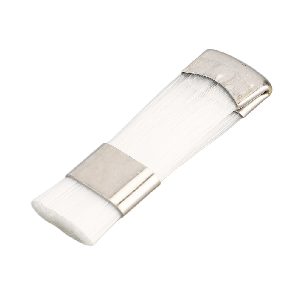 White Portable Nylon Nail Drill Cleaning Brush For Deburring & Rust Removal