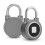 Fingerprint Padlock USB Charging, 20 Fingerprints, Grey 15