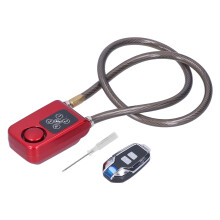Vibration Trigger Alarm Lock, Remote Control Unlocking Method Smart Security Device with Breakage Detection Feature