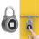 Fingerprint Padlock USB Charging, 20 Fingerprints, Grey 4