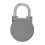 Fingerprint Padlock USB Charging, 20 Fingerprints, Grey 3