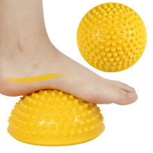 Balance Pods with Spiky Foot Massage Surface for Stability Training and Muscle Pain Relief Yellow