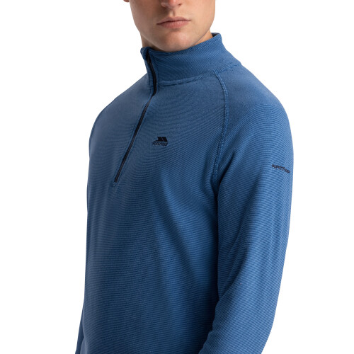 Trespass (S, Harbour Blue) Trespass Mens Pullover 1/2 Zip Fleece - Keynote 1