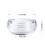 Glass Ashtray with Deep Bowl, Thicker Stackable Clear Design, Four Grooves for Home and Bar 2