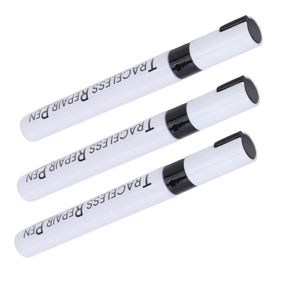 3 Pcs Organic Car Touchup Paint Pen Weather-Resistant Scratch Repair Black 5011384215862