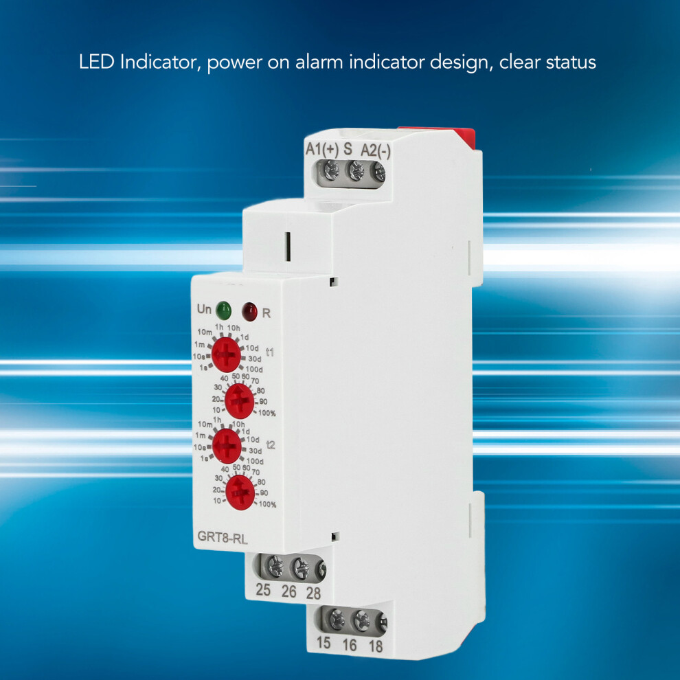 Wide Voltage Time Relay AC DC12‑240V 0.1s‑10d
