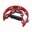 Double Row Red Handheld Tambourine with Ergonomic Handle, 20cm 14