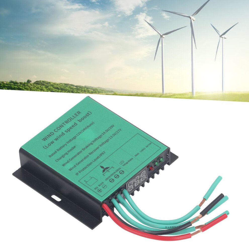 Mppt Wind Turbine Charge Controller 100Wâ600W 12V 24V Ip67 Waterproof Low Wind Boost For OffâGrid Systems 9310869761396