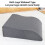 Memory Foam S Shaped Leg Rest Pillow 55x58x17cm for Back Support 8